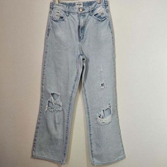 EUC SHOW ME YOUR MUMU LIKE NEW RIPPED JEANS ELASTIC WAIST (BACK) SIZE 26